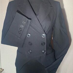 Black Double-Breasted Blazer